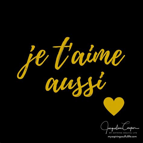 je t'aime aussi meaning